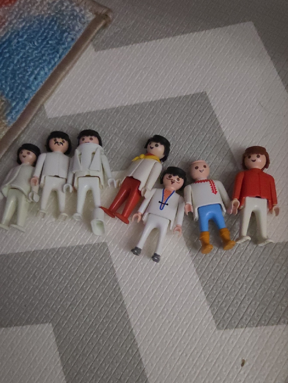 Vintage Playmobil Figures Lot - Assorted Colors 1974 Mostly